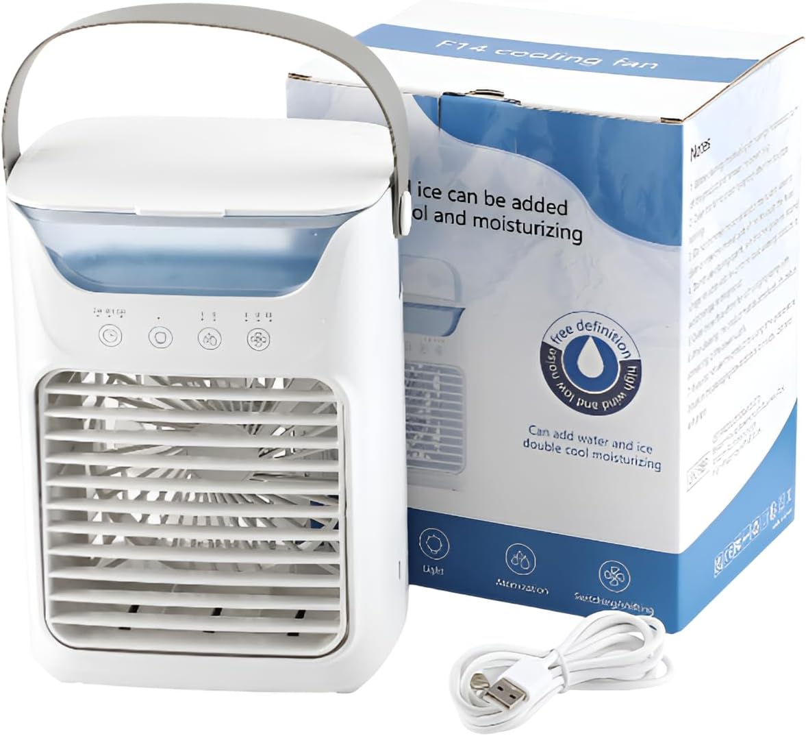 【期間限定特価】【2025年新登場】USB卓上クーラーファン ミスト加湿機能付き 3段階風量調整 超静音設計 卓上扇風機 USBクーラー 小型冷風機 ミスト扇風機 加湿器 省エネ 静音 デスククーラー