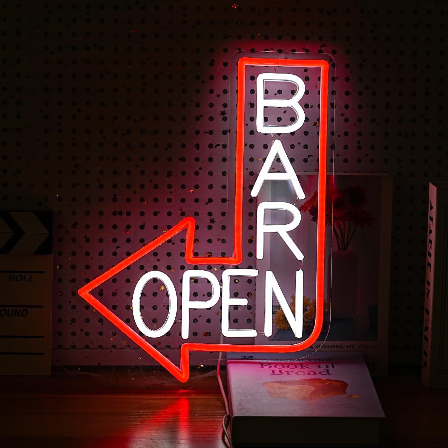 【NEWカラー追加】ネオンサイン Bar 多階段調光可 Bar Openネオンライト 掲示板 営業中看板 Bar表示灯 LEDネオンサイン オープンサイン LED看板 USB給電 部屋の装飾 飲食店