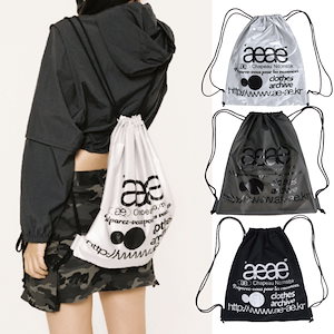 バッグ・カバンその他 [aeae] WEB LOGO GYM SACK 3COLOR AEAE☆[正規品] 韓国大人気 WEB LOGO GYM SACK 3COLOR (AEAE