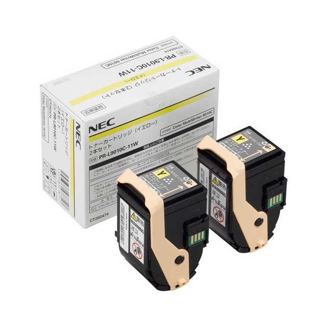 『PR-L9010C-11W』 アウトレット品 純正 NEC 日本電気 トナーカートリッジ イエロー ２個入り