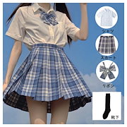 Qoo10] 制服 4点セット 40色 JK プリーツ : レディース服