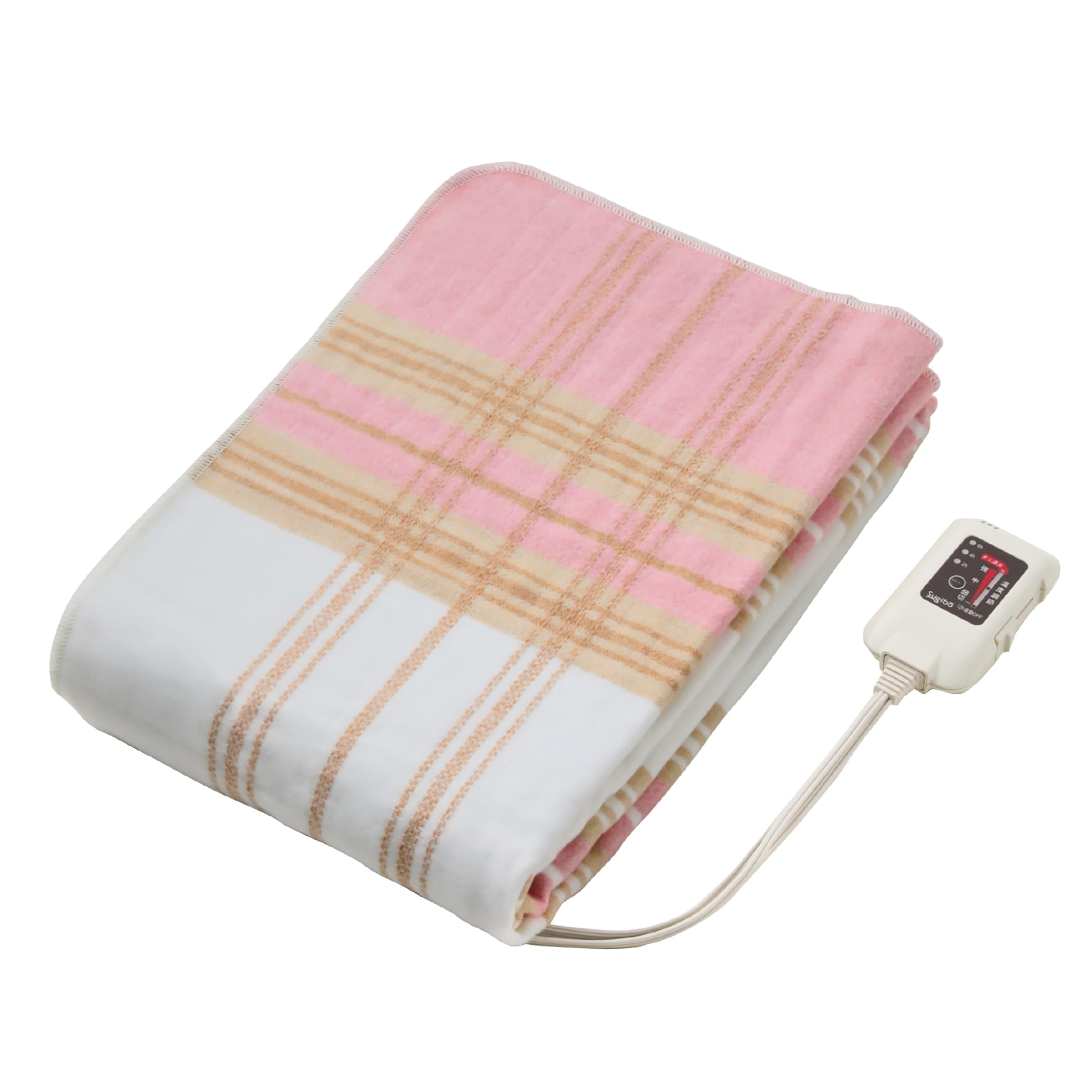 Sugibo(スギボー) 洗える 電気毛布 (大きめサイズ) 日本製 切り忘れ防止タイマー付き 180×85cm 敷用ロングタイプ SB22SL26(P) ピンク