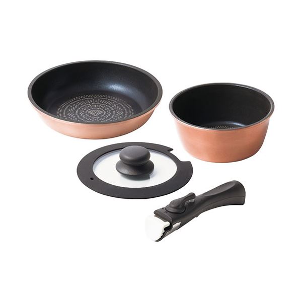 ククナ ダイヤモンドコート着脱鍋4点セットA 2142-064 5,196円