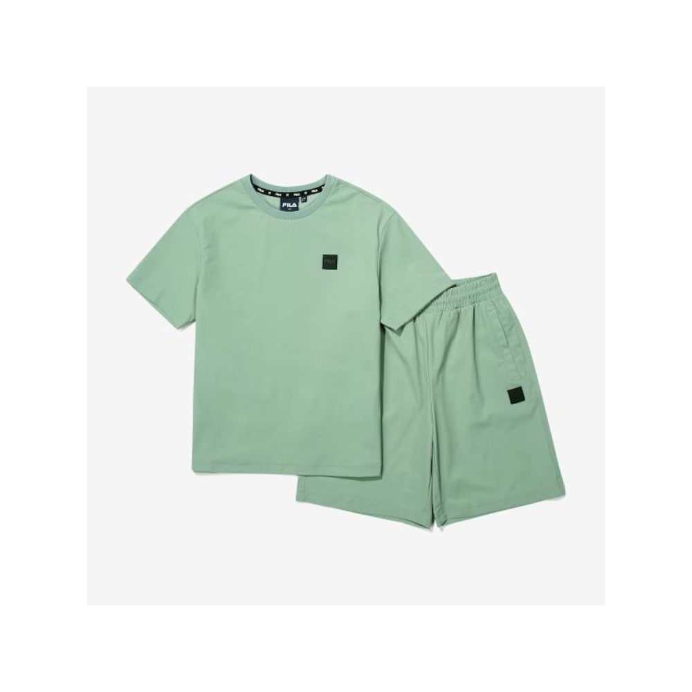 [FILA KIDS] エッセンシャルウーブントップ&ボトムセットアップ (FK2FSG2203X_BBO) Q0ZFK2FSG2203XBBO