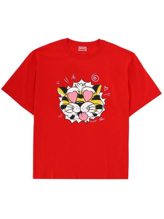 KENZO Men T-Shirts FG55TS4034SG 22 RED