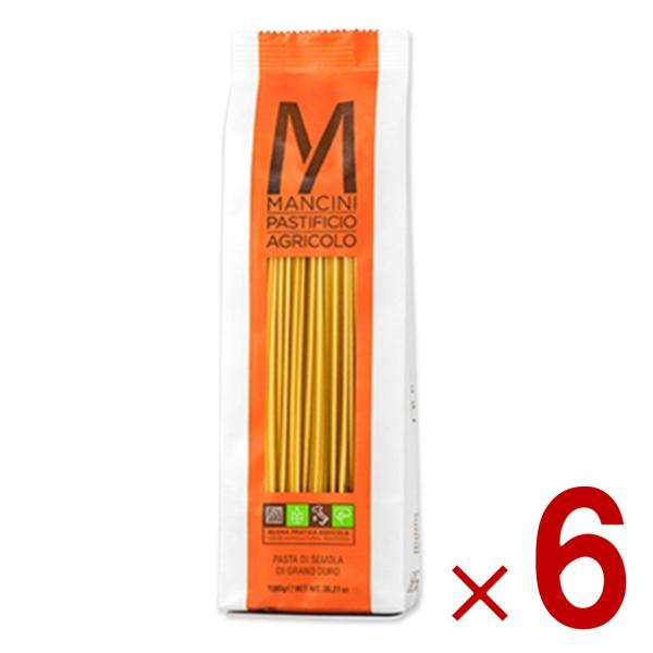 マンチーニ スパゲッティ 2.2ｍｍ 1kg パスタ 食品 グルメ イタリアン料理 業務用 大容量 6個
