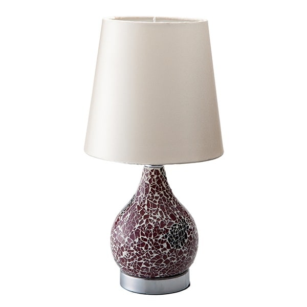 タッチセンサーテーブルランプモザイクベース レッド I-20605 レッド