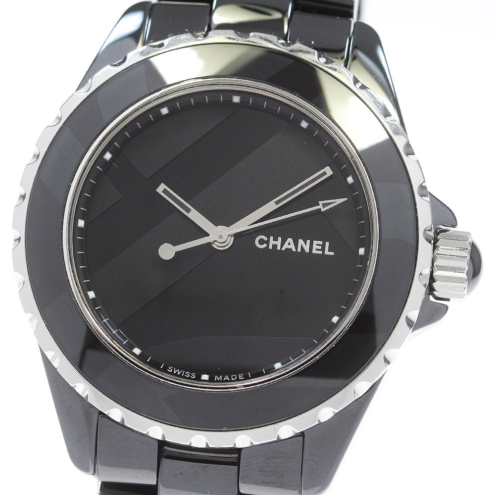 シャネル CHANEL H5581 J12 アンタイトル 38mm 黒セラミック 世界限定1200本 自動巻き メンズ 良品 保証書付き_868817【中古】
