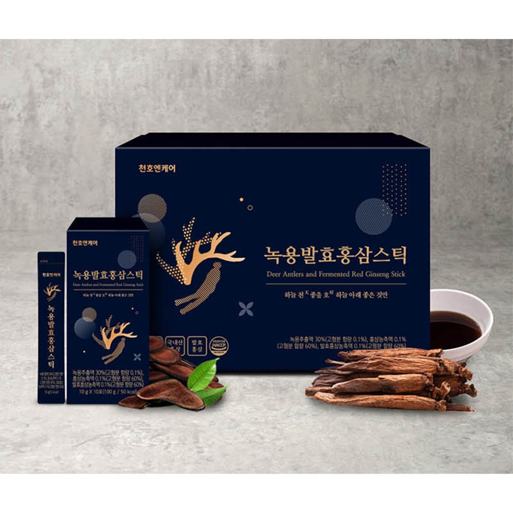 韓国-KMEAL-緑用発酵紅参スティック10gx30包