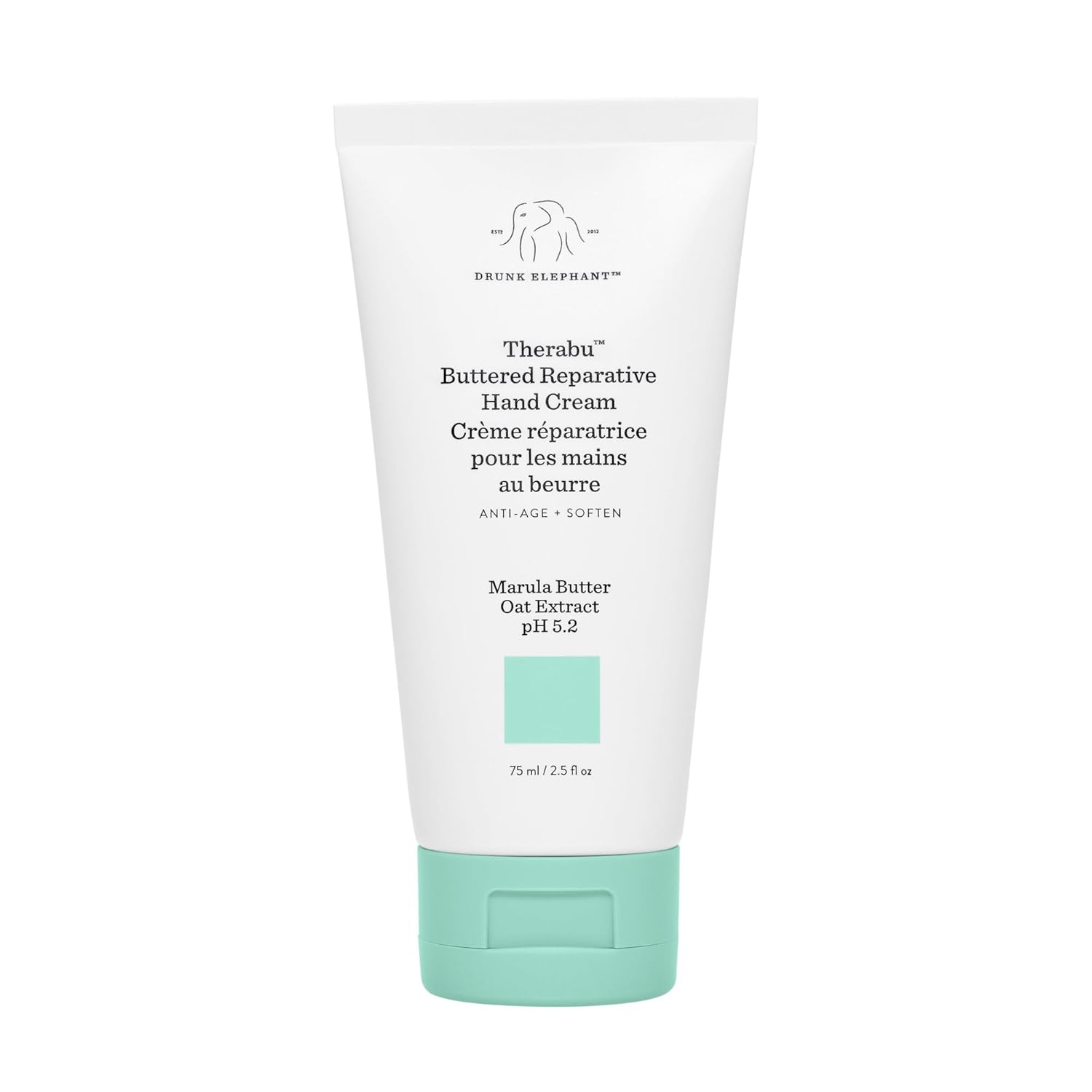 Drunk Elephant Therabu Buttered Repremative Hand Cream - 75ml/2.5 floz - ハンドローション - 清潔な臨床スキンケア - 残酷さ