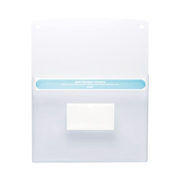 (まとめ）ソニック ソフトマグネットポケットA4カードホルダ付(×5セット)