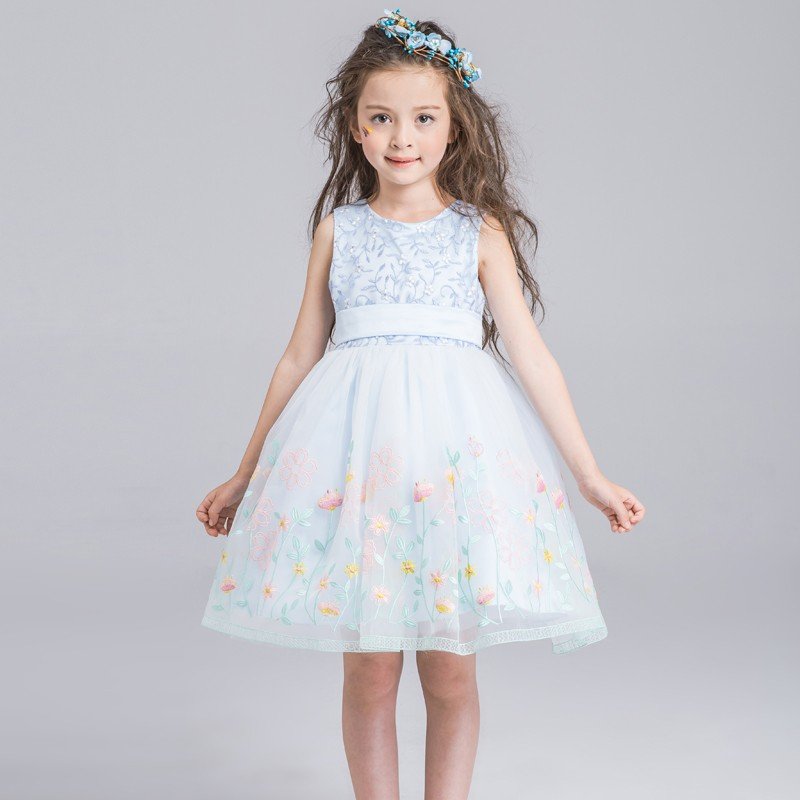 子供ドレス ミニドレス ピアノ発表会 フラワーガールドレス 女の子 キッズフォーマル 子どもドレス