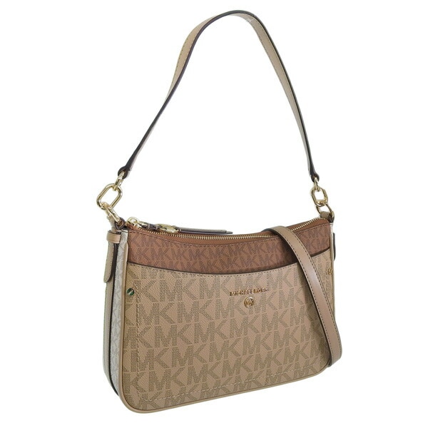 マイケルコース バッグ レディース 2WAY ショルダーバッグ アウトレット ブラウン ジェットセットチャーム ミディアム トップジップポシェット クロスボディ 32S4GT9C6V-CAMLUG M