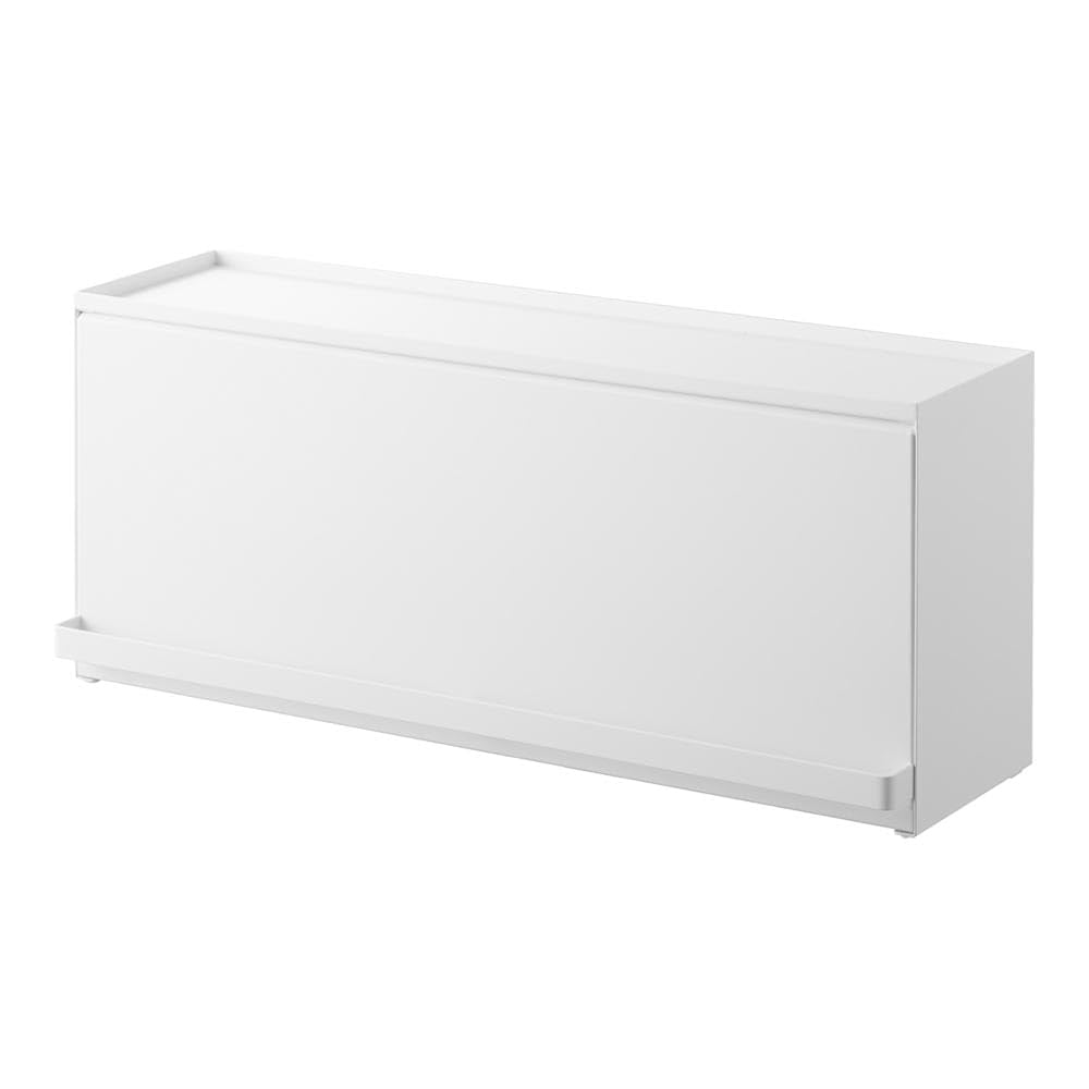 前が開くキッチンカウンター上収納ラック タワー Ｄ１５tower ホワイト 奥行15ｃｍ キッチンラック 収納ラック ブレッドケース 調味料ラック カウンター上 収納 収納 スリム 省スペース