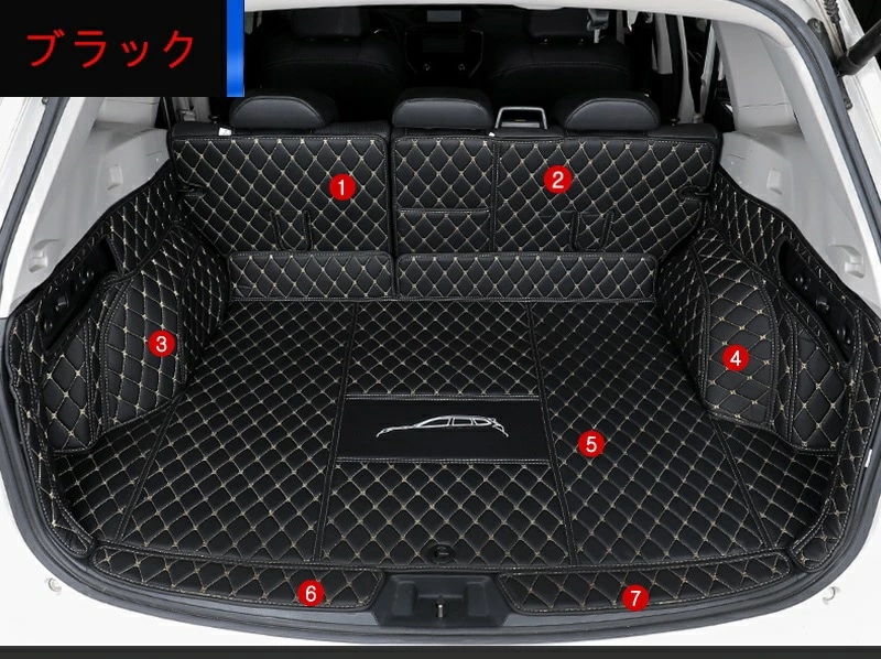 スバル・フォレスター SK系 用 トランクマット 防水 カーゴマット ラゲッジマット トランクトレイ レザー 7ピース 選べる3色 6111