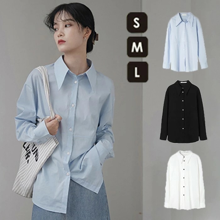 ブラウス 長袖 オフィス レディース 長袖シャツ フォーマル スーツ インナー 会社 通勤 OL きれいめ 大人 かわいい 入学式 入園 卒業 卒園 ブルー ホワイト ブラック ワイシャツ カジュアル 5,790円