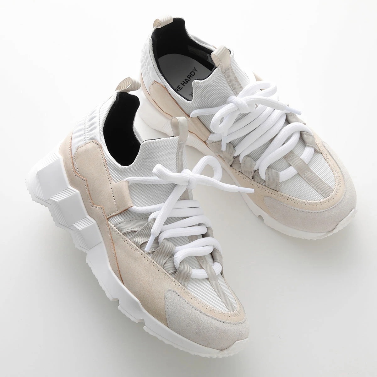 PIERRE HARDY ピエールアルディ スニーカー TREK COMET トレックコメット NS04Z レディース キャンバス レザー シューズ 靴 CALF-CANVAS_MULTI-WHITE