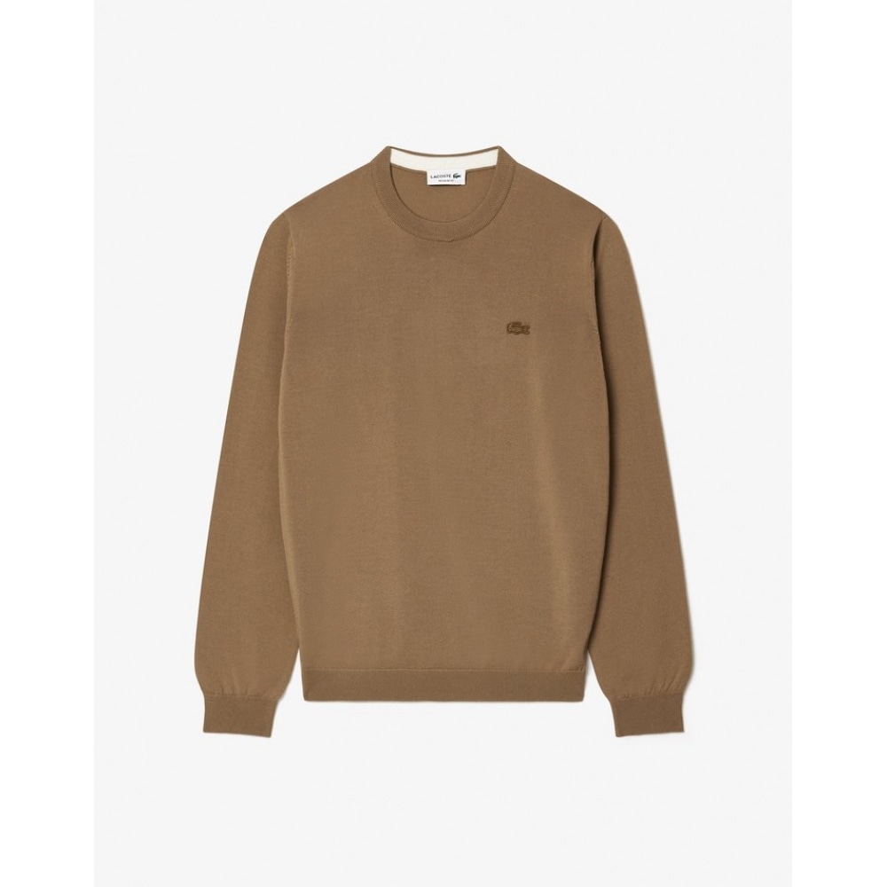 ラコステメンズメリノウールクルーネックプルオーバー AH1969-54N SIX