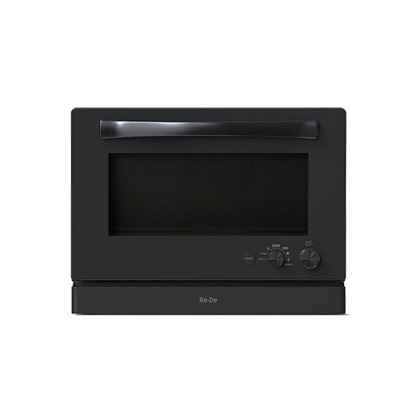 Re・De（リデ） MO02A-20BK オーブンレンジ　20L　ブラック MO02A20BK