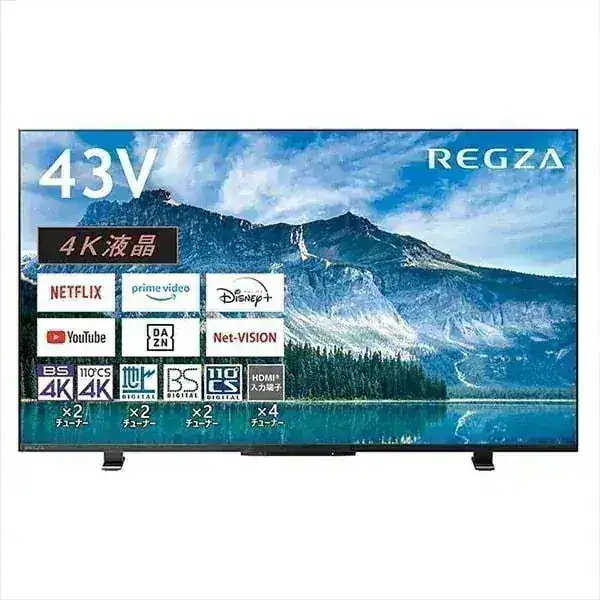 東芝 レグザ テレビ 43インチ 液晶テレビ 43型 43V型 4Kチューナー内蔵 Airplay対応 薄型 YouTube対応 43M550M REGZA TOSHIBA