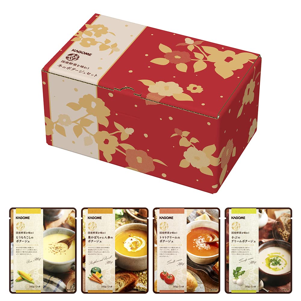 カゴメ健康直送便 国産野菜を味わう冬のポタージュセット 16袋（4種×4袋）