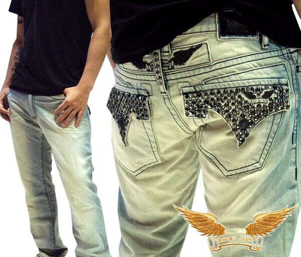 ロビンズジーン メンズ デニム ローライズ ストレート パンツ ROBIN S JEAN 119 safari サファリ LEON レオン オーシャンズ 雑誌 掲載 ハイブランド ジーンズ ブランド