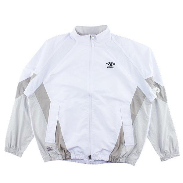 ポップラッシュ カラーブロック スタンネック ウィンドブレーカー ジャケット UQ123CJK31 WHT