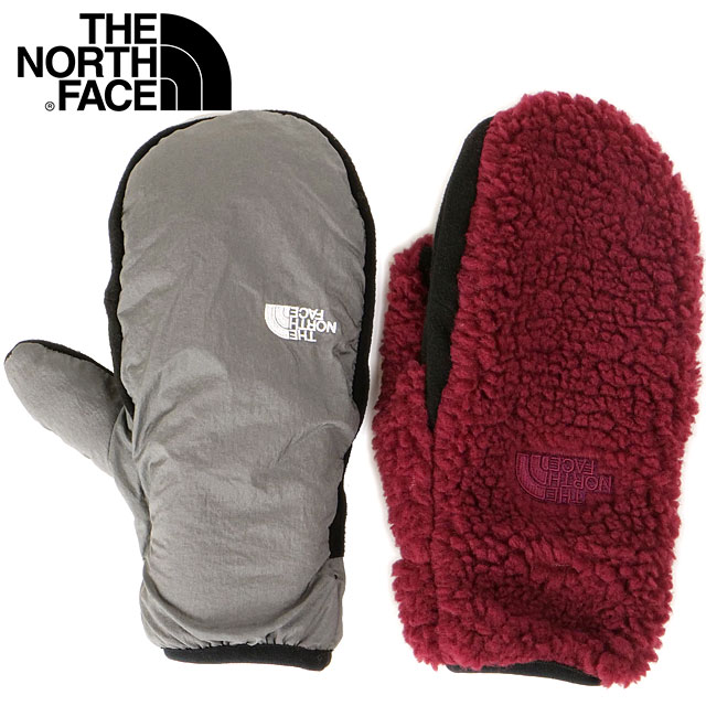 メール便 リバーシブルエクストリームパイルミット [NN62407-BS] メンズ・レディース TNF アウトドア 手袋 スマホ対応 ランニング 防寒 ビートルート/スモークドパール