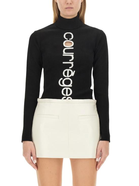 COURREGES Women Tops 423MPU124F I00019901 Black