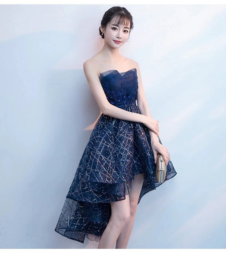 宴会のイブニングドレスの女性の小さなステージホストの星空気質のブトップのガスフィールドの女性のドレス 母の日 母の日-0008749