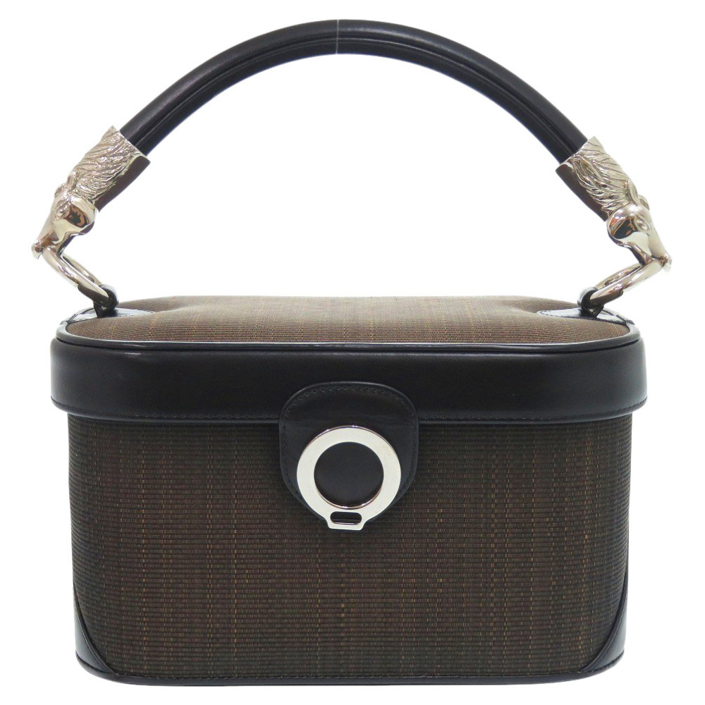 ハンドバッグ ホースヘアー ブラウン 0481【中古】 レディース