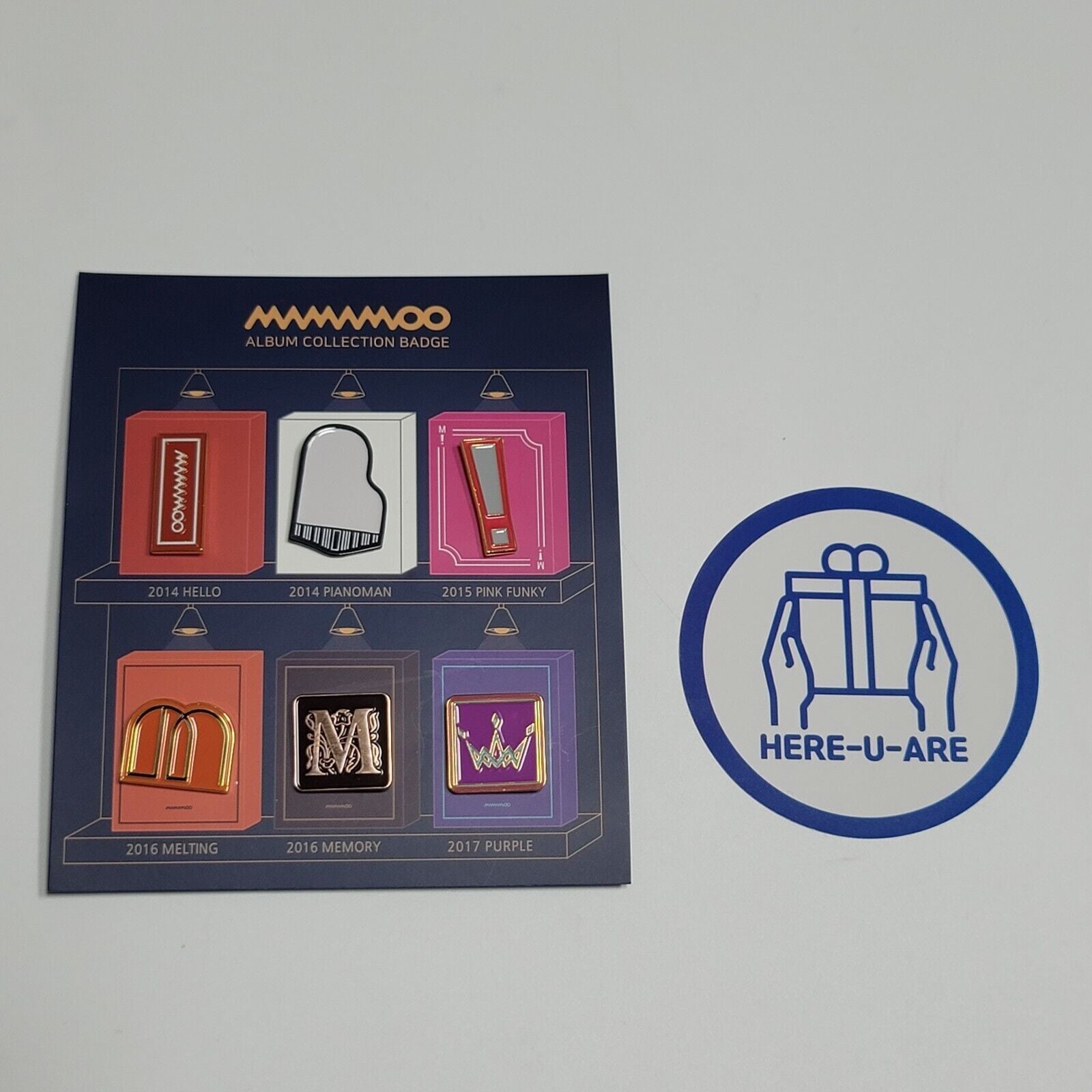 Mamamoo badge album collection pin 6ea