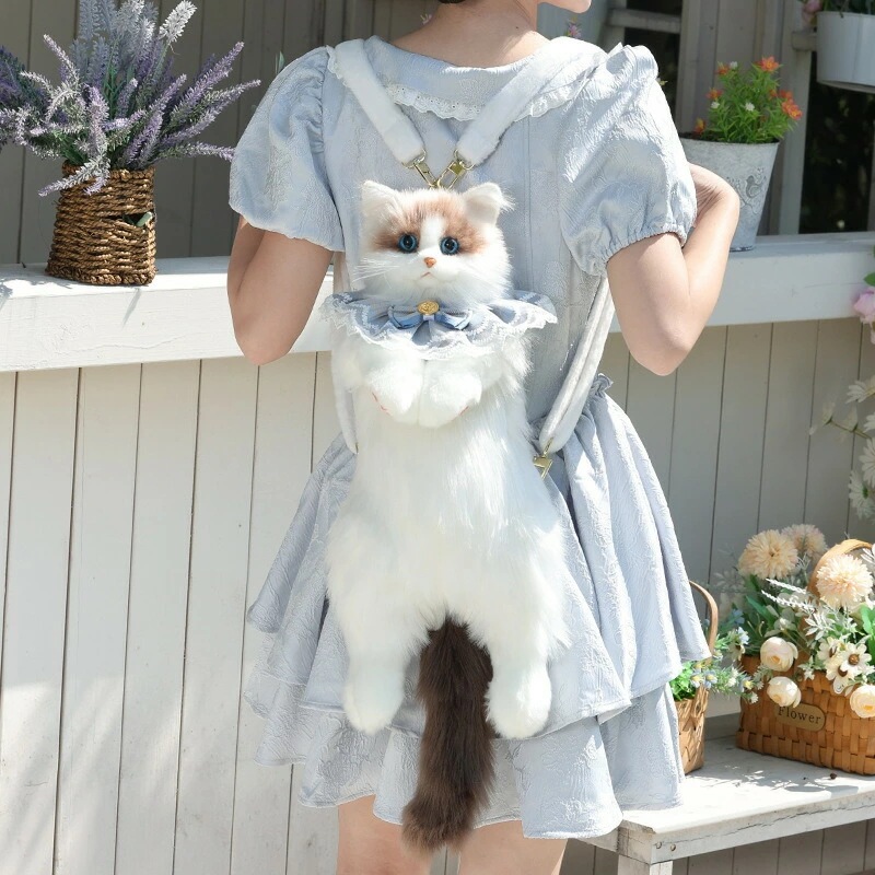 【3日出荷 最安値挑戦!】高品質保証！猫のリュック ぬいぐるみ バックパック 玩具 お誕生日プレゼント