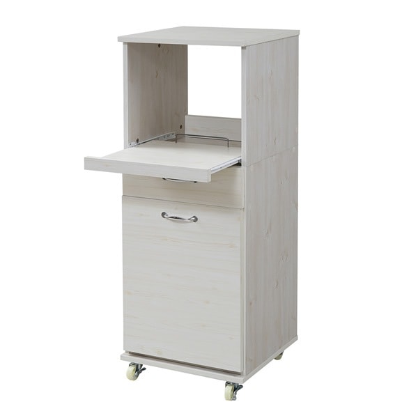 JKプラン レンジ台 食器棚 ダストボックス ペール付 FLL-0069-WH ホワイト