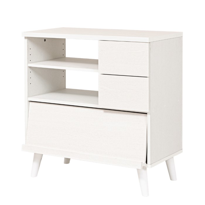 モダンシリーズ キャビネット 北欧 ディスプレイラック FMC-0006-WH ホワイト