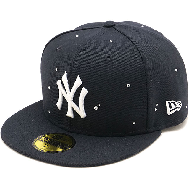 キャップ ニューヨーク・ヤンキース ラインストーン [14745150] 59FIFTY メンズ・レディース ユニセックス 帽子 MLB ネイビー 正規取扱店