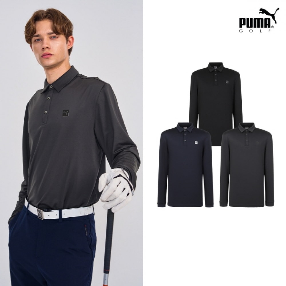 (プーマゴルフ) メンズ起毛カラーTシャツ3色から1つ選択