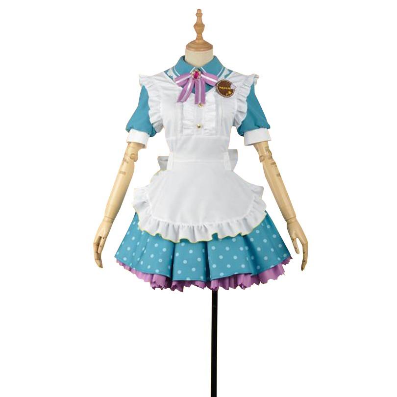 lovel Sunshine Aqours ラブライブ サンシャイン アクア バレンタイン 覚醒前 メイド服 国木田花丸 くにきだはなまる 風 コスプレ衣装 cosplay