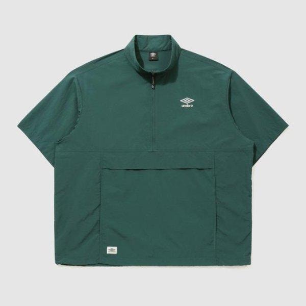ジャケット CQK UQ223CWT42-DGN クラシック半袖スタンドネックアノラック / DARK GREEN