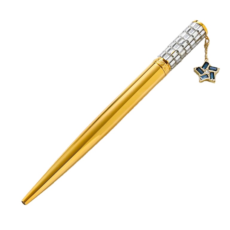 限定 ボールペン Celebration 星チャーム ホワイト ゴールドトーン コーティング 5627170