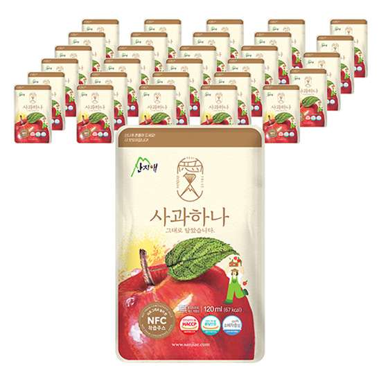サンジエリンゴハナワン液ジュースストールパック120ml30個 6,017円