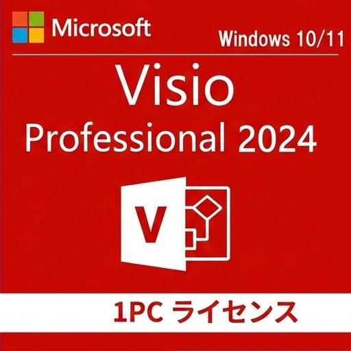Microsoft Office Visio Professional 2024 1PC 最新 ダウンロード版 正規版