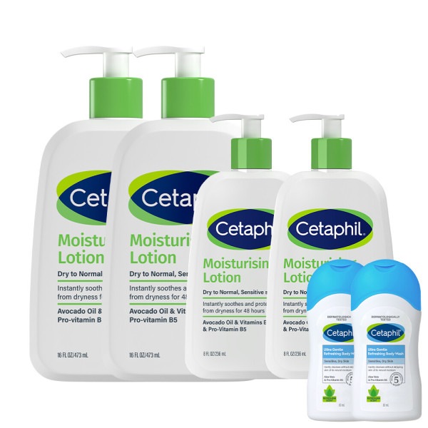 セタフィル 大容量ローション 473ml 2本＋携帯用ローション 236ml 2本＋ボディウォッシュ 50ml 2本プレゼント (贈呈品なくなり次第贈呈終了)