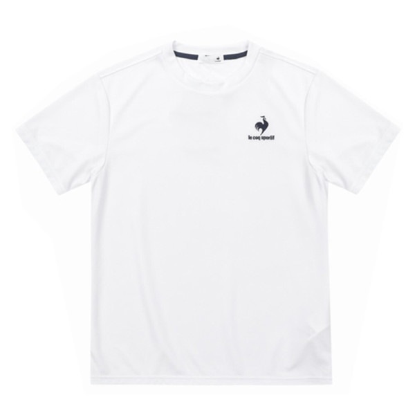【正品】 le cop sportif ルコック スポーティブ(QMTJA30Z)刺繍ロゴ クルーネック半袖Tシャツ_WHITE