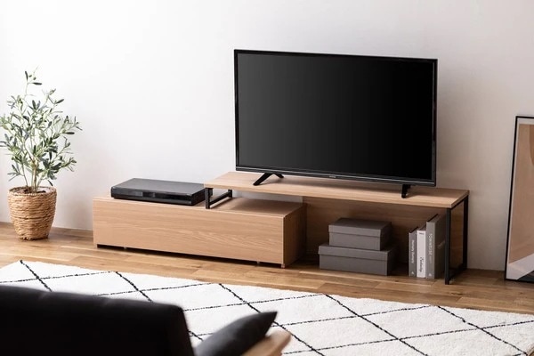 収納付き テレビ台 テレビボード AVボード テーブル 棚 スライド 調節可能