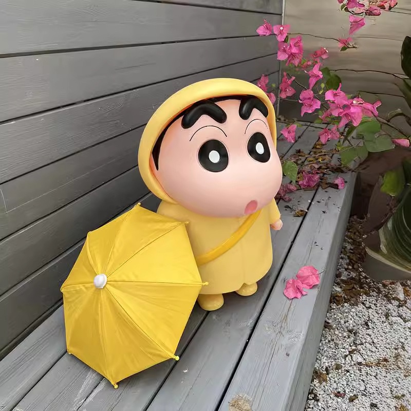 レインコートクレヨンミニフィギュア周辺シリーズギフト日本アニメーション野原しんのすけトレンディおもちゃ大型装飾人形