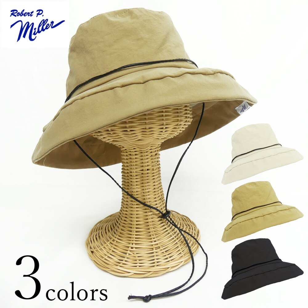 Robert P.Miller ロバートピーミラー オニベジ キャペリンハット 紐付き あご紐付き DS1083 HAT 帽子 つば広 UVハット ツバ広 キャペリン ハット バケットハット サイズ調 5,121円