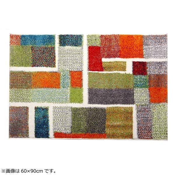 玄関マット トルコ製 ウィルトン織 『エデン』 レッド 約70x120cm 2042679