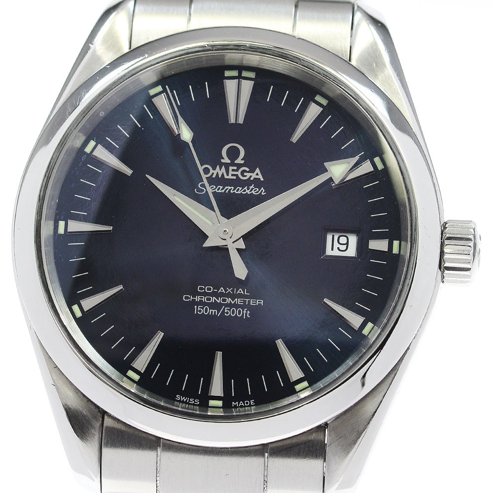 オメガ OMEGA 2503.80 シーマスター アクアテラ デイト 自動巻き メンズ 保証書付き_863956【中古】