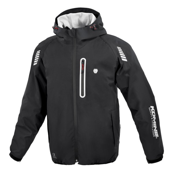 バイク用 秋冬 エニグマライトウインターパーカー ブラック/XLサイズ JK-630/BLACK/XL